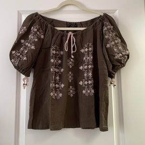 Off the shoulder shirt